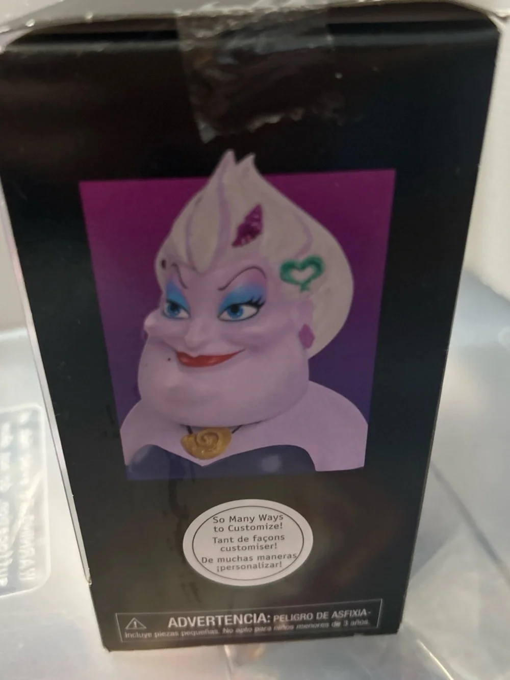 Disney Ursula Styling Head Toy - Purple, White, Teal, Pink